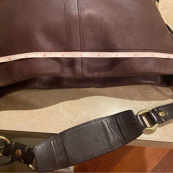 Coach Dark Brown Leather Belt Bag with Gold Accents - Picture 11 of 11